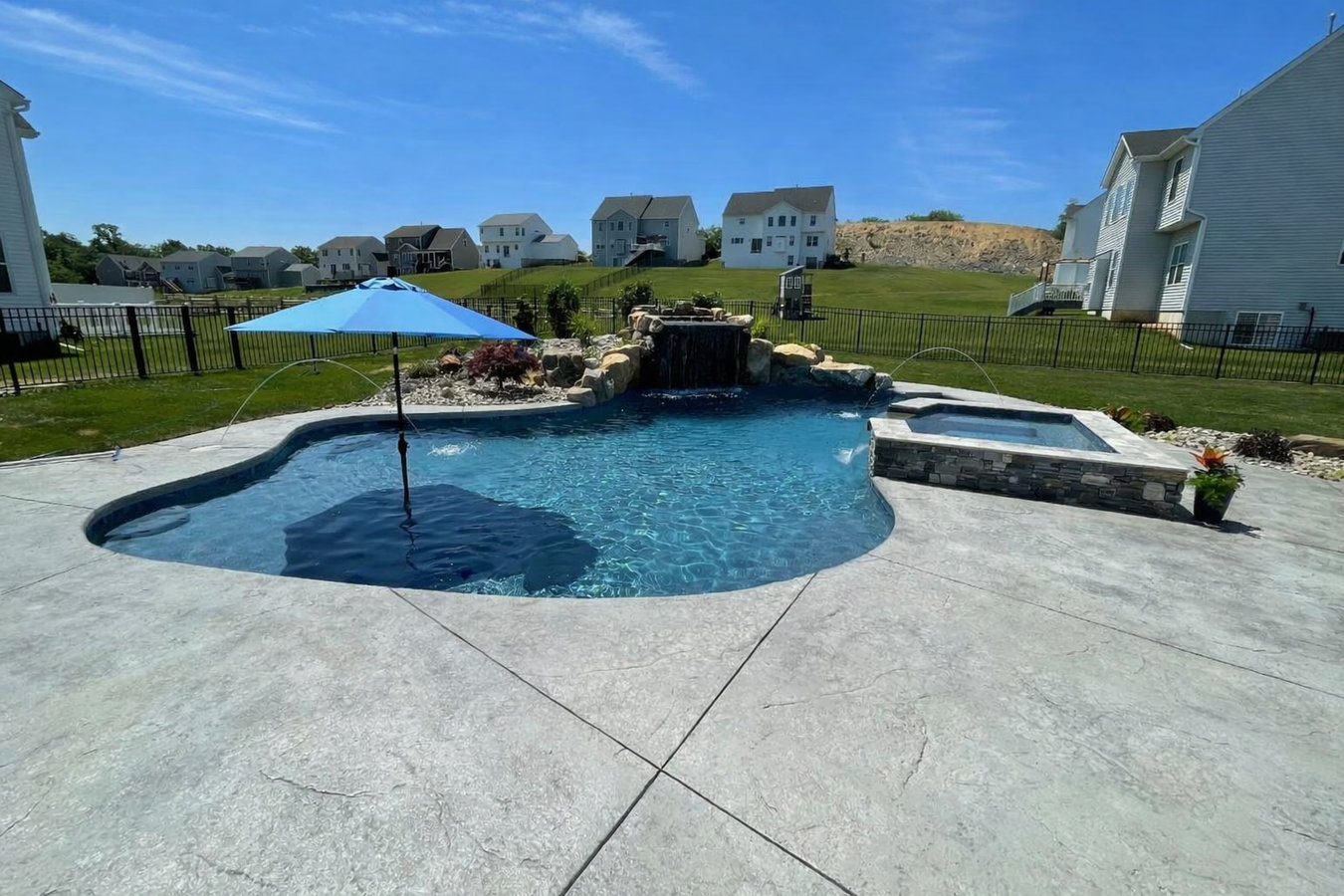 Concrete pool decks in Johnson City, TN